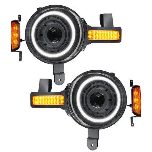 Oracle Ford Bronco 21+ Oculus Bi-LED Projector Headlights - Pair of LED for Jeep
