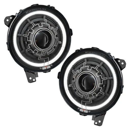 Pair of 2 inch round LEDs for Ford - featured in Oracle Lighting Oculus Bi-LED Projector Headlights for Jeep Wrangler JL and Gladiator JT