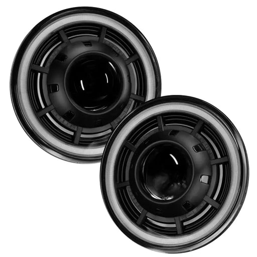 Pair of black 4 inch speakers for Jeep Wrangler JK