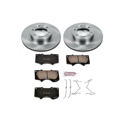 Power stop front autospecialty brake kit with brake disc for bmw e-class - z17 stock replacement