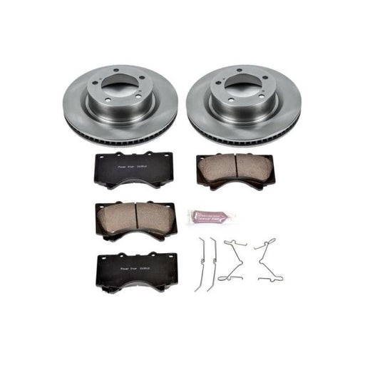 Power stop front autospecialty brake kit with brake disc and pads for 16-18 lexus lx570