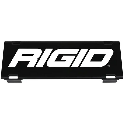 White logo on Rigid Industries 10in E-Series Light Cover - Black