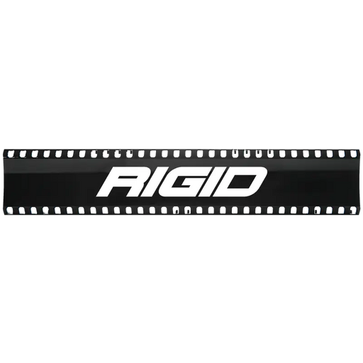 Rigid Industries 10in SR-Series Light Cover - Black logo on white background.