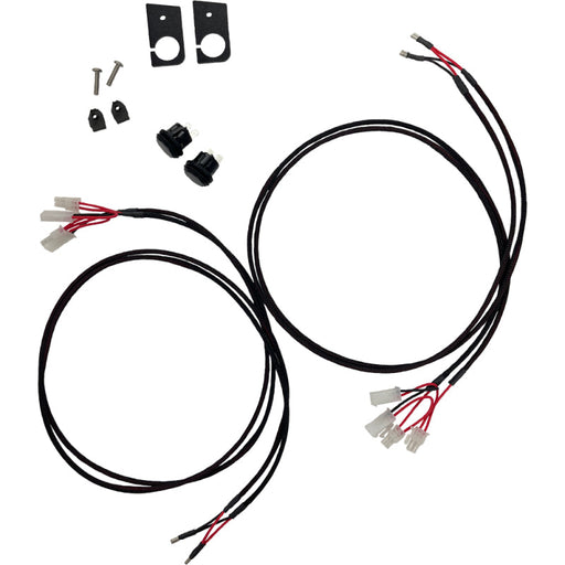 Black wire and wires for rock slide step sliders for bronco products step slider door delete kit