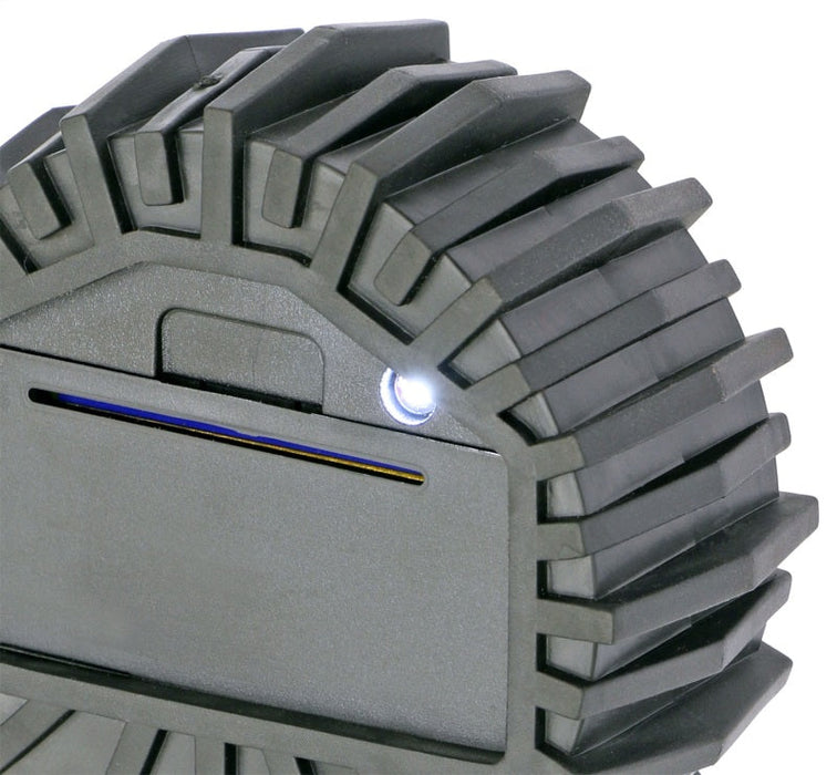 Rockjock ez-tire deflator pro with light wheel and storage case