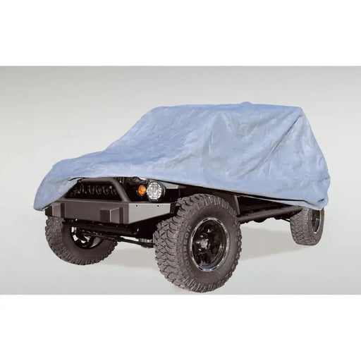 Rugged Ridge blue car cover for Jeep Wrangler Unl