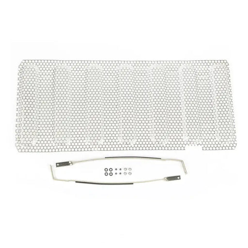 Rugged Ridge grille insert for Jeep Wrangler with satin stainless finish