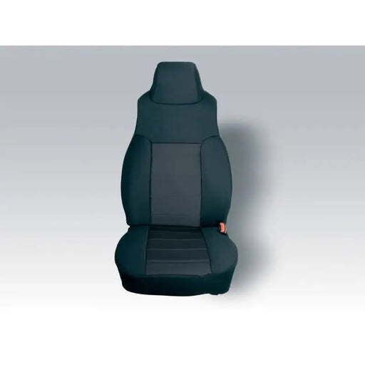 Black cloth seat cover for 03-06 Jeep Wrangler TJ by Rugged Ridge Neoprene.