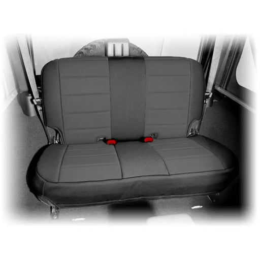Rugged Ridge Neoprene Rear Seat Cover with Red Button for Jeep Wrangler JK