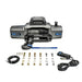 Superwinch 10000 LBS 12V DC 3/8in x 80ft Synthetic Rope SX 10000 Winch close up with cable
