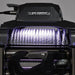 Close up of fishing reel with purple light on Superwinch 10000 LBS 12V DC 3/8in x 85ft wire rope SX