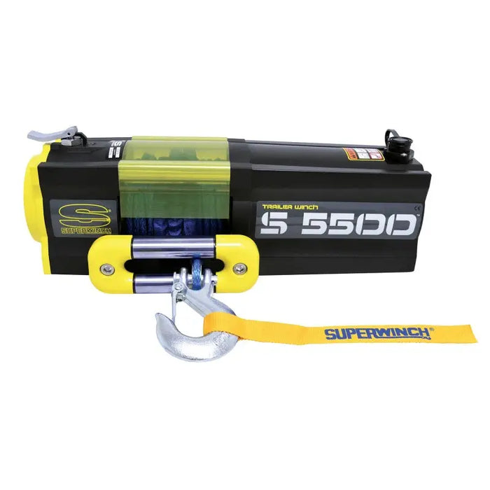 Portable fishing light for Superwinch S5500 Winch with synthetic rope.