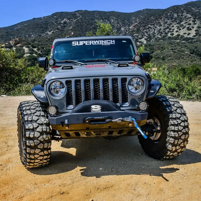 Jeep with large tire on it, Superwinch Winch Cover for Sx 10000/12000/Talon 9.5 Integrated Winches -
