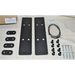 Black door handle kit with aluminum body insulator hardware - Titan Fuel Tanks 17+ Any Truck.
