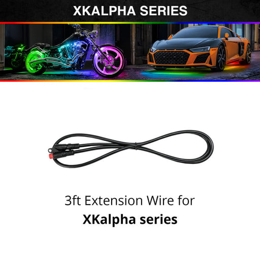 Xk glow 5pin extension wire xkalpha with xhpa srp motorcycle leds