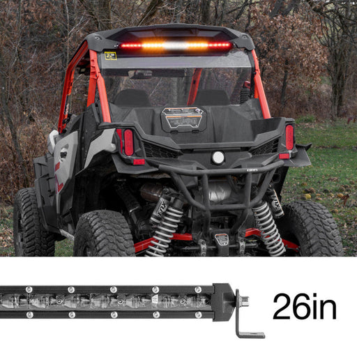 Xk glow super slim offroad led chase bar with red light
