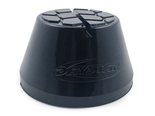 Daystar heavy duty 5.5in jack pad - black plastic cone with hole
