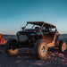2020 polaris rzr off-road vehicle parked on mountain with revolve light pods
