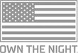 American flag design on rigid industries light cover for jeep wrangler