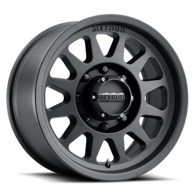 Method MR704 HD 17x9 18mm Offset 8x6.5 130.81mm CB Matte Black Wheel