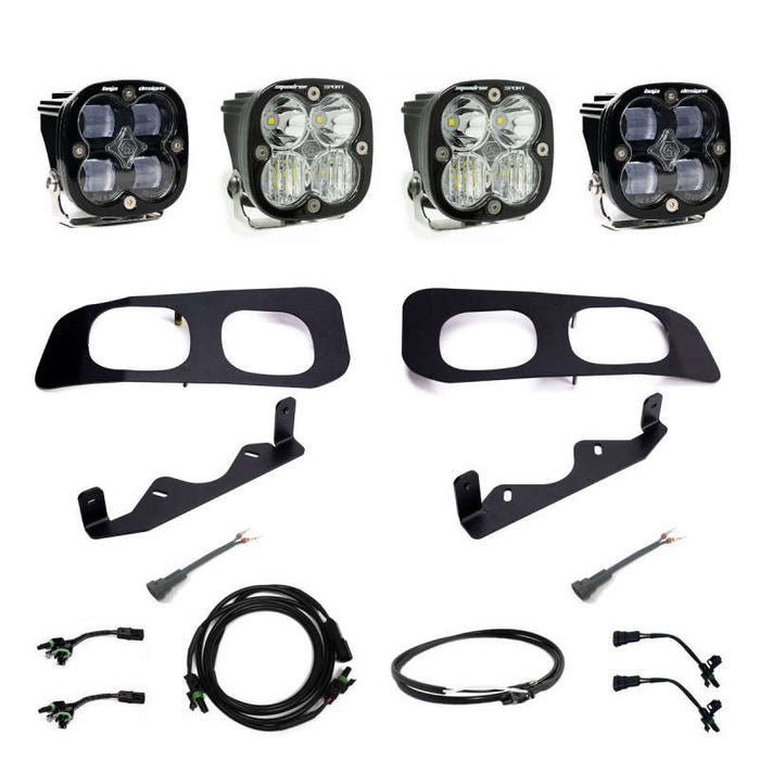 Baja Designs 2023+ Ford F-250/350 Super Duty Squadron Sport Dual Fog Pocket Light Kit w/ Upfitter