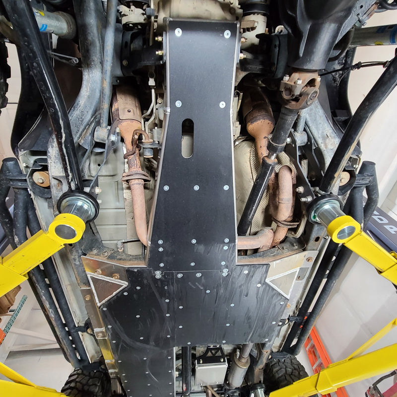 JKU Aluminum Belly Skid Plate System