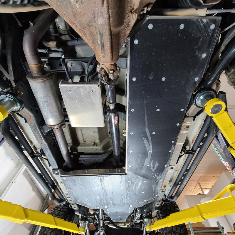 JKU Aluminum Belly Skid Plate System