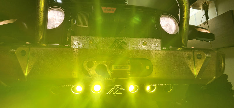 JL/JT Baja S1 LED Pod Mount — Aluminum Front Skid Compatible