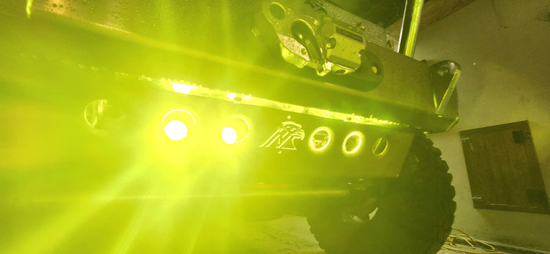 JL/JT Baja S1 LED Pod Mount — Aluminum Front Skid Compatible