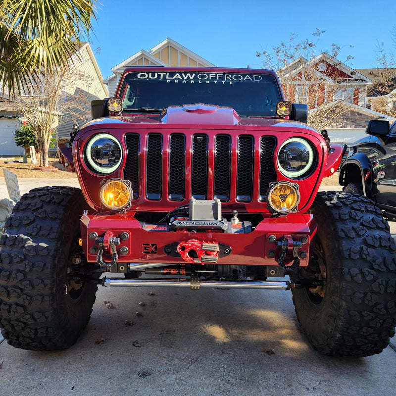 Gauntlet Front Bumper w/Winch Plate for Jeep JL/JT  (2018-2024)