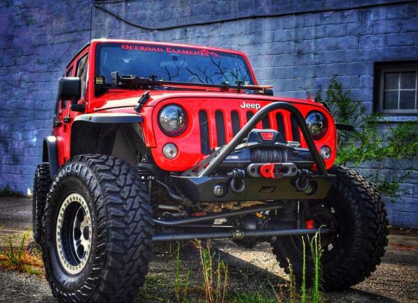 Hatchet Series Front Frame Chop Bumper w/ Stinger and Fog Mounts for Jeep JK / JKU