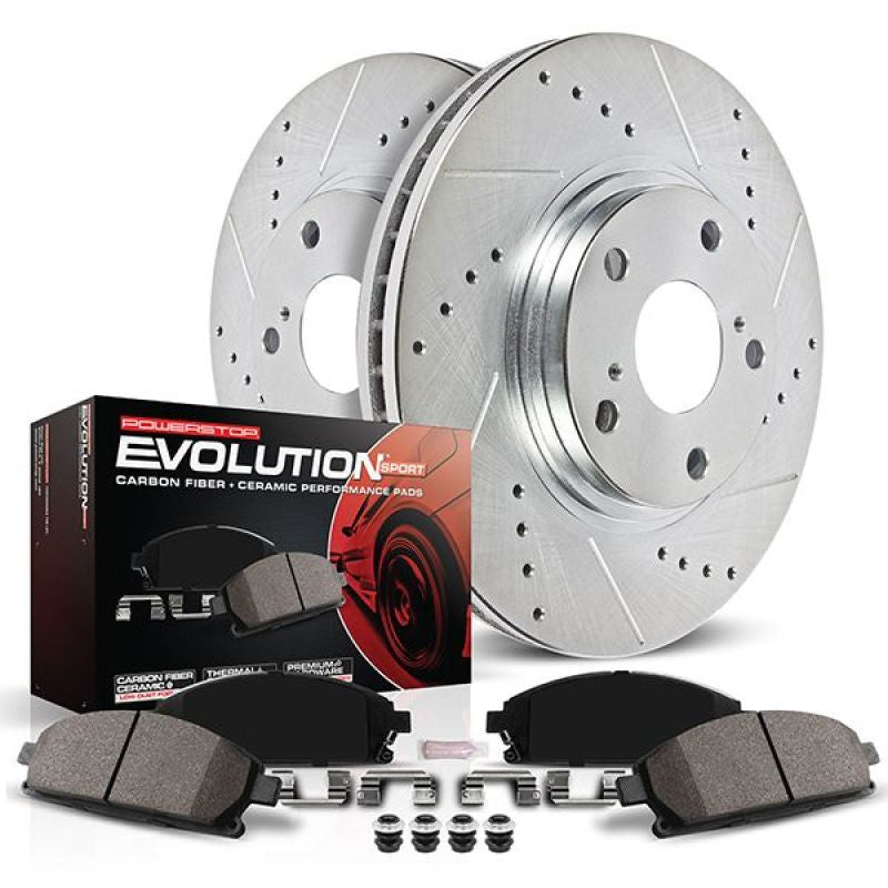 Power Stop 20-22 Lincoln Aviator Front & Rear Z23 Evolution Brake Kit