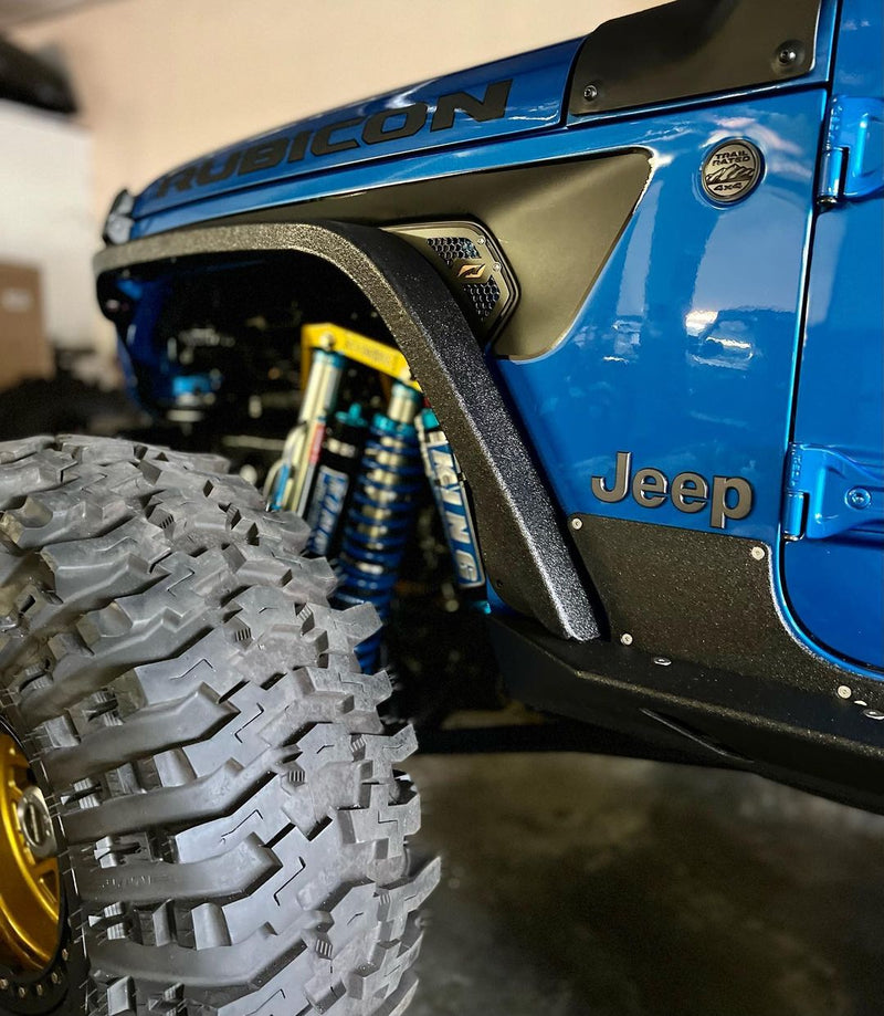 Crusher Front Fender Flares for Jeep JL/JLU/JT Gladiator - Steel