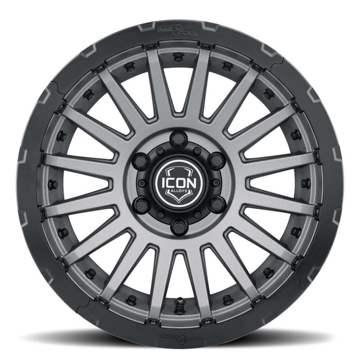 ICON Recon Pro 17x8.5 6x5.5 0mm Offset 4.75in BS 106.1mm Bore Charcoal Wheel