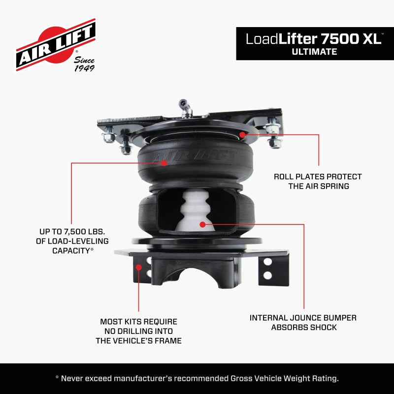 Air Lift 2023+ Ford F450 4WD DRW Non-Commercial 7500 XL Ultimate Air Spring Kit