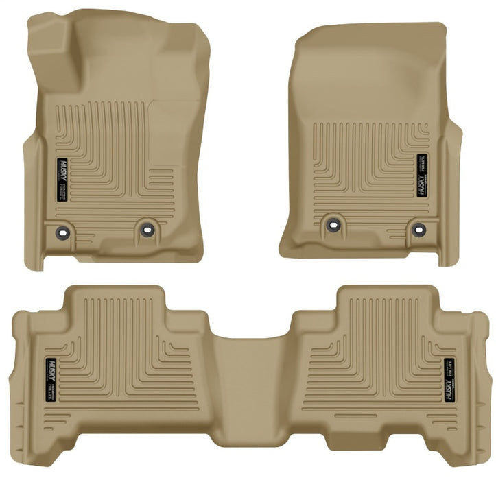 Husky Liners 2013 Toyota 4Runner WeatherBeater Tan Front & 2nd Seat Floor Liners