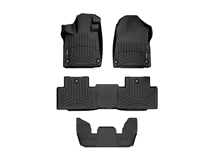 WeatherTech 2022+ Acura MDX Front + Rear + Rear FloorLiner - Black