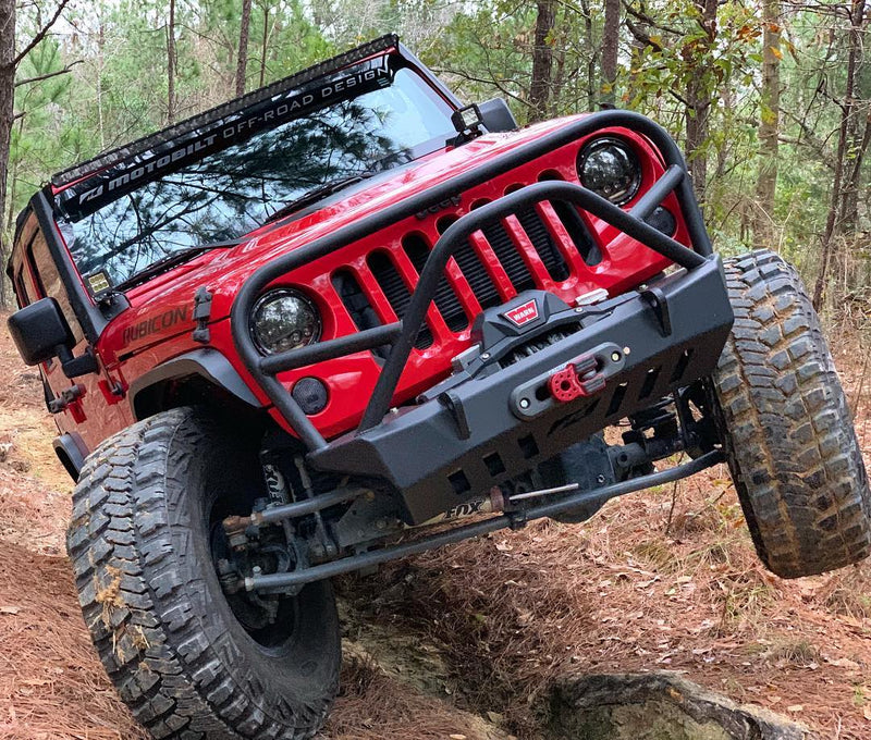 Crusher Front Bumper w/Grill Hoop and Stinger for Jeep JK / JKU