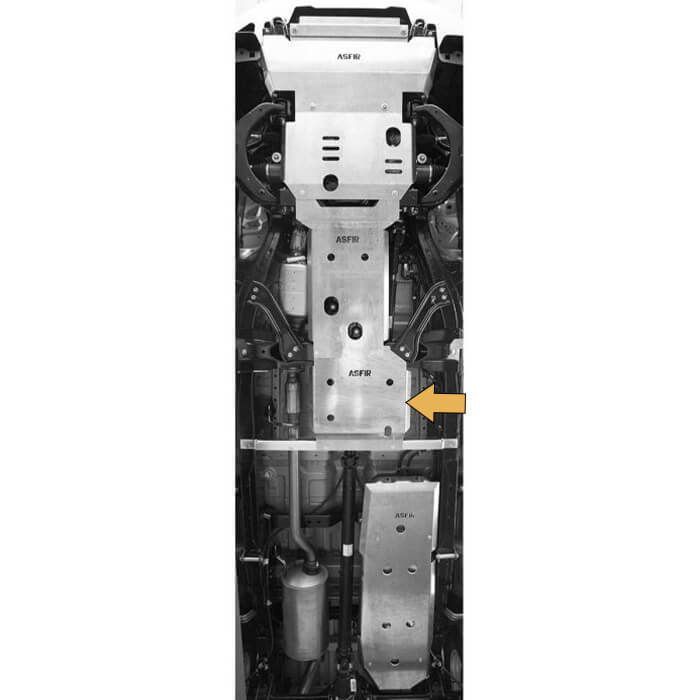 Isuzu D-Max Transfer Case Skid Plate - 4x4