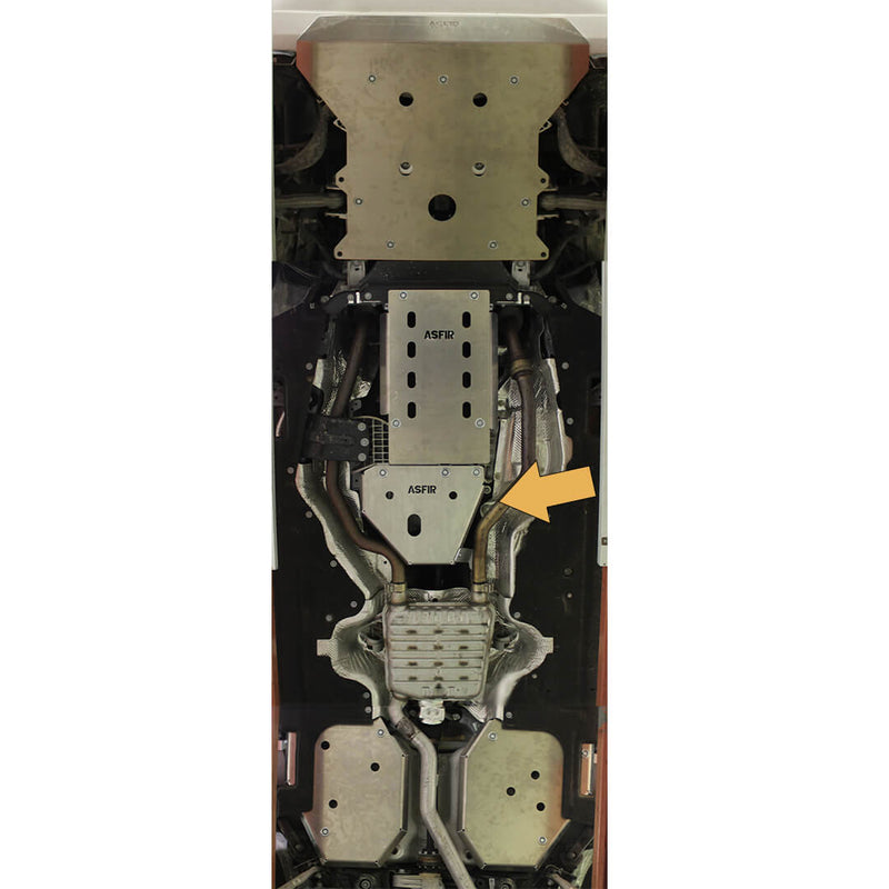 Jeep Grand Cherokee WL Transfer Case Skid Plate - WITH Quadra-Drive II / Quadra-Trac II