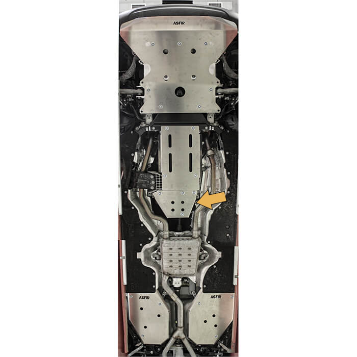 Jeep Grand Cherokee WL Transfer Case Skid Plate - WITH Quadra-Trac I