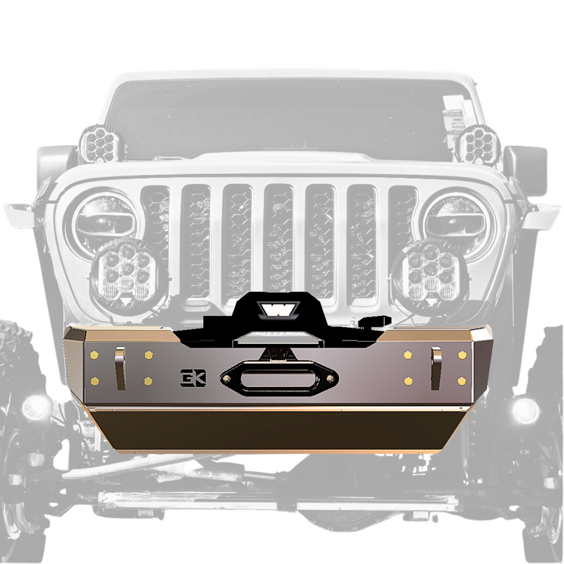 Gauntlet Front Bumper w/Winch Plate for Jeep JL/JT  (2018-2024)