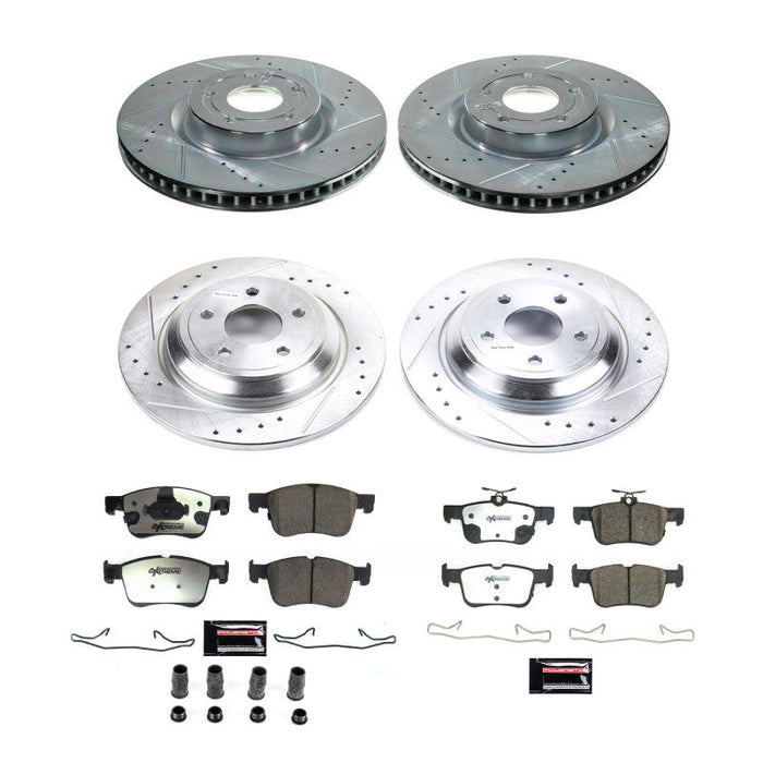 Power Stop 17-22 Ford F-550 Super Duty Front and Rear Z36 Truck & Tow Brake Kit