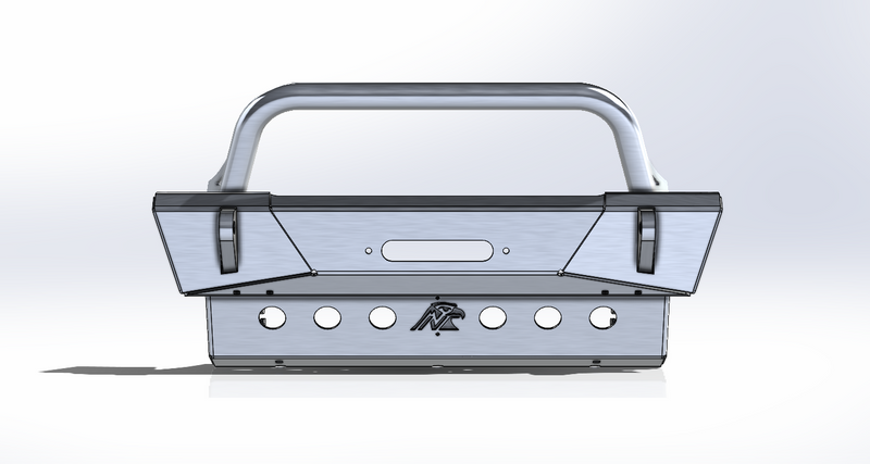 JL/JT Aluminum Front Bumper - Featherweight Series (Stubby)