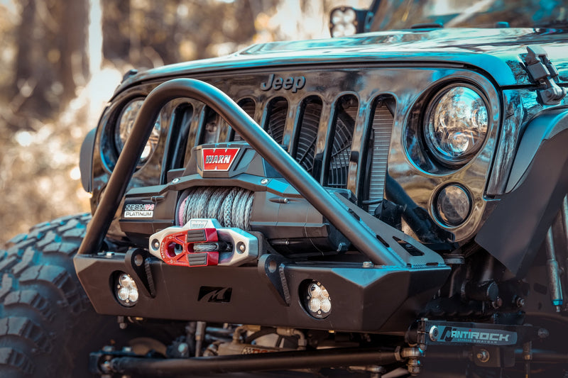 Hatchet Series Front Frame Chop Bumper w/ Stinger and Fog Mounts for Jeep JK / JKU