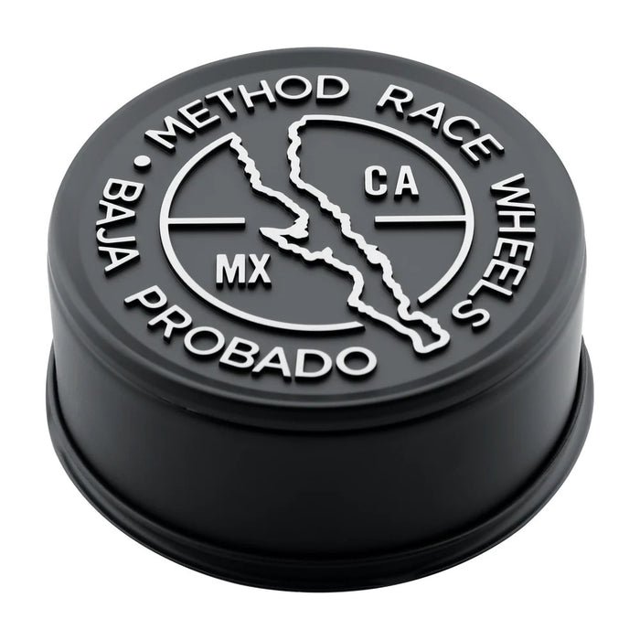 Method cap 108mm baja push thru - black knob with mexico map