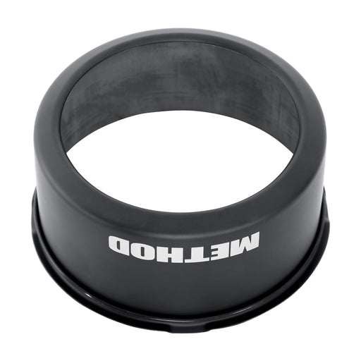 Black silicon weld ring on method cap open - 62mm - push thru - black