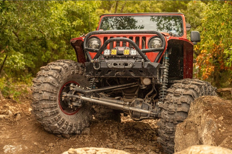 Crusher Front Bumper w/ Grill Hoop & Bull Bar for Jeep YJ / TJ /LJ