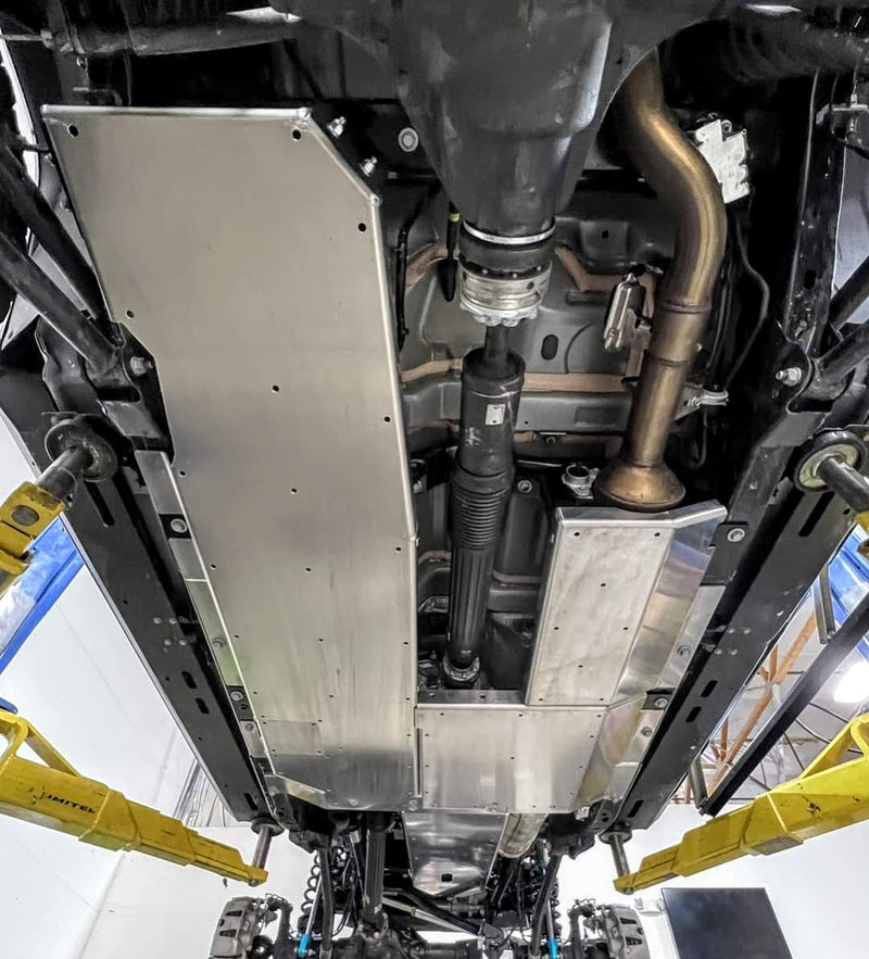 JLU Diesel Aluminum Belly Skid Plate System