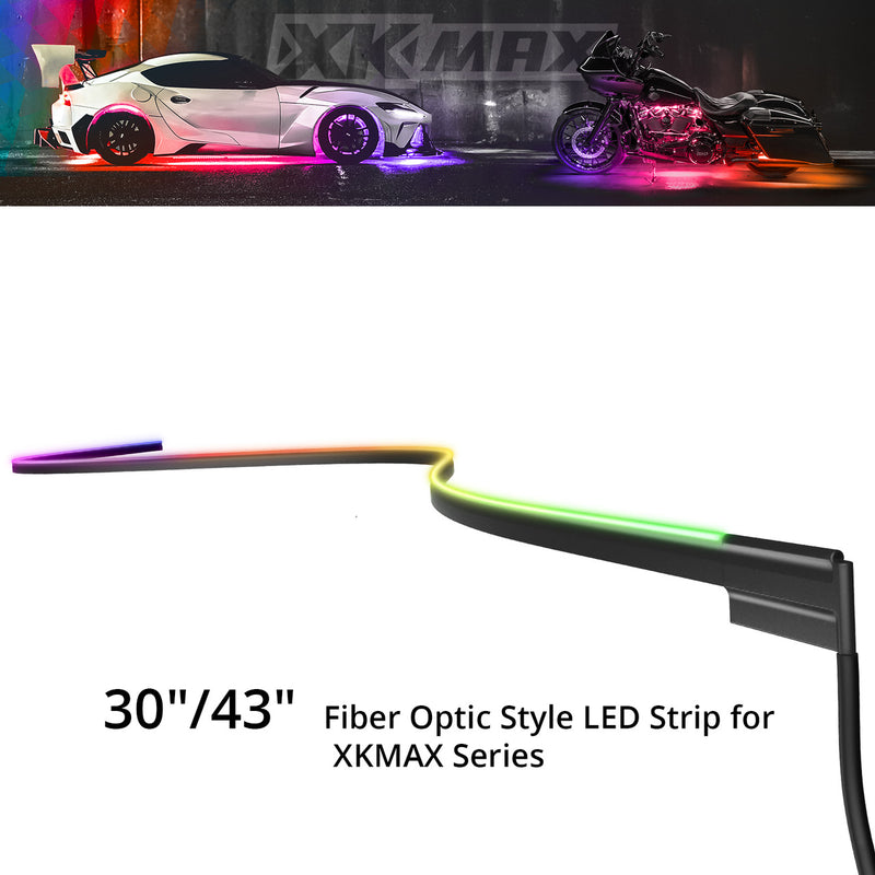 XK Glow 43in XKmax Fiber Optic LED Light Slim Strip
